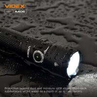 Wiederaufladbare LED Taschenlampe VIDEX VLF-A406 4000Lm 6500K Portable Flashlight