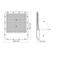 LED Flutlicht VIDEX 200W 27000Lm 5000K Fluter Außen Strahler IP65