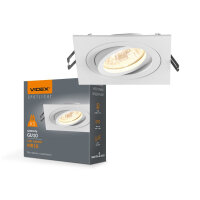 Einbaustrahler VIDEX GU10 Lampe VL-SPF08S-W Einbauspot