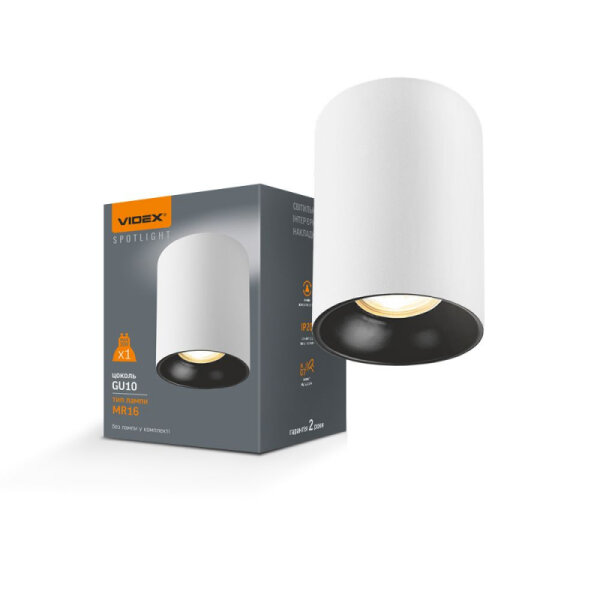 Deckenstrahler VIDEX für GU10 VL-SPF14A-WB Aufbauleuchte Ceiling spotlight luminaire