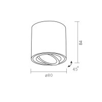 Deckenstrahler VIDEX GU10 Lampe VL-SPF12A-W Aufbauleuchte Spot Ceiling spotlight luminaire