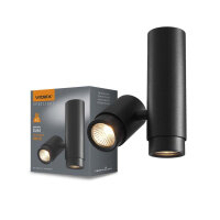 Deckenstrahler VIDEX für 2XGU10 ARIZA Schwarz...