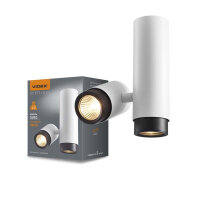 Deckenstrahler VIDEX für 2XGU10 ARIZA Weiß Aufbauleuchte Spot Ceiling spotlight luminaire
