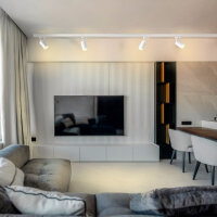 Spot-Schienenleuchte VIDEX für GU10 LONZO Weiß Spot track luminaire