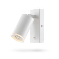 Wandstrahler mit Schalter VIDEX für GU10 Lampe Weiß Wandspot Wandleuchte