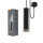 Pendelstrahler VIDEX für GU10 TATUM Schwarz Pendant spotlight luminaire