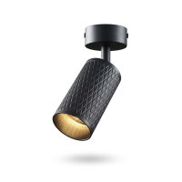Wand- und Deckenstrahler VIDEX für GU10 Lampe GRANT Schwarz Wall and ceiling spotlight luminaire