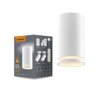 Deckenstrahler VIDEX GU10 Lampe CARMELO Weiß Aufbauleuchte Spot Ceiling spotlight luminaire