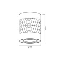 Deckenstrahler VIDEX für GU10 STANLEY Weiß Aufbauleuchte Aufbaustrahler Spot Ceiling spotlight luminaire