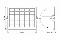 LED Solar-Flutlicht VIDEX-FLOOD-LED-SOLAR-GELIO-20W-600Lm-5000K Solar Floodlight