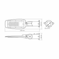 LED-Straßenleuchte VIDEX-STREET-LED-LEYA-30W-5000K Street Light