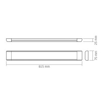 Linear LED Batten Leuchte VIDEX LED 27W 4000K Batten Light