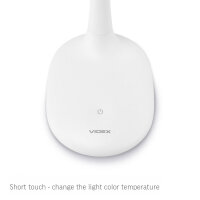 LED dimmbare Schreibtischlampe VIDEX Desk Lamp Weiß Dimmable Desk Lamp