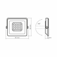 LED Flutlicht VIDEX LUCA 10W 900Lm 5000K Fluter IP65