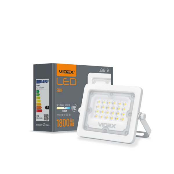 LED Flutlicht VIDEX Luca 20W 1800Lm 5000K Weiß Fluter IP65