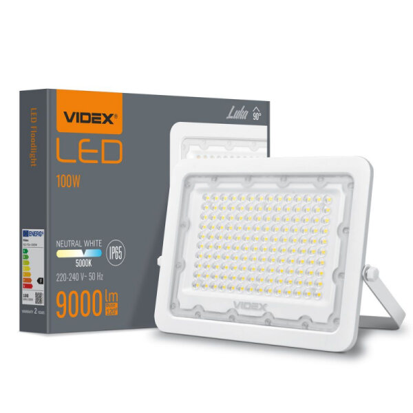 LED Flutlicht VIDEX Luca 100W 9000Lm 5000K Weiß Fluter IP65