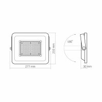 LED Flutlicht VIDEX Luca 100W 9000Lm 5000K Weiß Fluter IP65