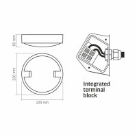 LED Wand- und Deckenleuchte VIDEX 18W 5000K IP65 Feuchtraumleuchte