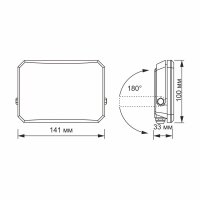 LED Flutlicht VIDEX-FLOOD-LED-F3-30W-5000K