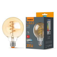 LED Glühlampe VIDEX E27 G95 4W 2200K FIL DIMMBAR...