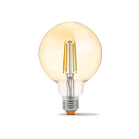 LED Glühlampe VIDEX E27 G95 7W 2200K FIL DIMMBAR AMBER