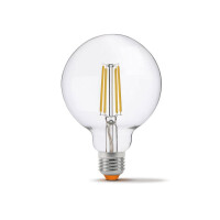 LED Glühlampe VIDEX E27 G95 7W 4000K FIL DIMMBAR