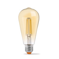 LED Glühlampe VIDEX E27 ST64 6W 2200K FIL DIMMBAR AMBER