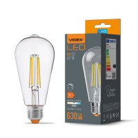 LED Glühlampe VIDEX E27 ST64 6W 4000K FIL DIMMBAR