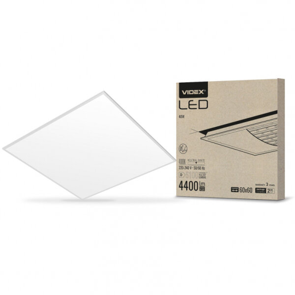 LED-Einbaupanel VIDEX PANEL 40W PB404W 4000K