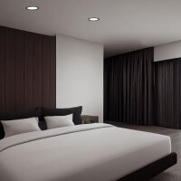 LED Einbaustrahler Deckenleuchte Downlight Fixture VIDEX DLBR-124B 12W 4000K Schwarz Ultraslim