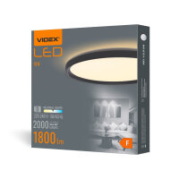 LED-Deckenleuchte VIDEX CEILING DL3R 18W Schwarz 4000K