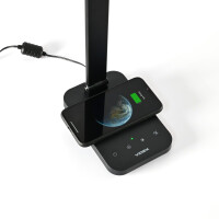 LED dimmbare Schreibtischlampe mit kabellosem Laden VIDEX 18W VL-TF17B Schwarz