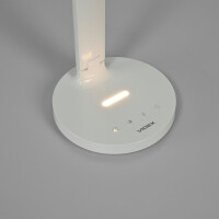 LED Wiederaufladbare dimmbare Schreibtischlampe VIDEX 5W VL-TF16W Weiß