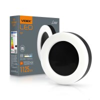 LED Wand- und Deckenleuchte VIDEX 15W 5000K IP65 Schwarz...
