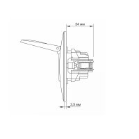 Schuko Steckdose 16A mit Klappdeckel Graphitschwarz VIDEX BINERA