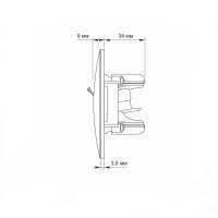 Netzwerk-Anschlussdose Datendose 1-fach RJ45 8/8 KAT.6A weiß VIDEX BINERA (Set 1x Datendose + 1x Rahmen 1fach)