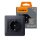 Schuko Steckdose 16A mit USB-Ladegerät Typ A und Typ C Graphitschwarz VIDEX BINERA (Set 1x Steckdose + 1x Rahmen 1fach)