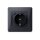 Schuko Steckdose 16A mit USB-Ladegerät Typ A und Typ C Graphitschwarz VIDEX BINERA (Set 1x Steckdose + 1x Rahmen 1fach)