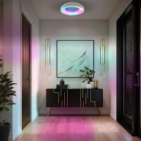 LED dimmbare Deckenleuchte mit Fernbedienung VIDEX EDGE RC-RGB 72W Weiß Kronleuchter