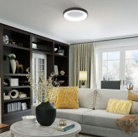 LED-Deckenleuchte VIDEX EDGE-RC 72W Schwarz Kronleuchter