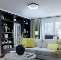 LED-Deckenleuchte VIDEX EDGE-RC 72W Schwarz Kronleuchter