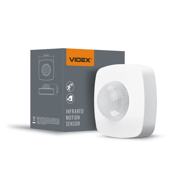 Bewegungsmelder PIR VIDEX VL-SPC24W 1200W 360° IP54 Weiß