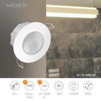 Bewegungsmelder PIR VIDEX VL-SPR17W 1200W 360° IP65 Weiß