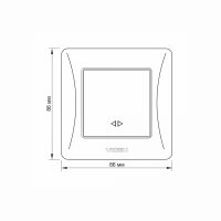 Lichtschalter Kreuzschalter Graphitschwarz VIDEX BINERA