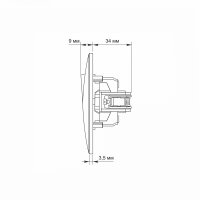 Lichtschalter Ein-/Ausschalter weiß VIDEX BINERA