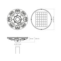LED Solarparkleuchte mit Bewegungssensor und Fernbedienung VIDEX VL-GLSO-1254-S