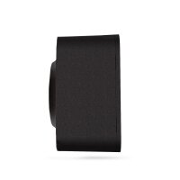Aufputz Steckdose 1-fach Schuko IP20 Graphitschwarz VIDEX BINERA