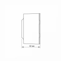 Aufputz Steckdose 1-fach Schuko IP20 weiß VIDEX BINERA