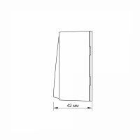 Aufputz Lichtschalter Wechselschalter Graphitschwarz 1-polig 2-Wege (6) IP20 VIDEX BINERA