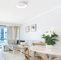 LED-Deckenleuchte VIDEX EDGE-RC 72W Weiß Kronleuchter